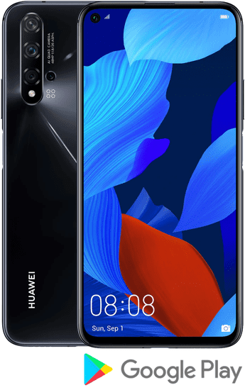 Huawei nova 5T, 6 GB/128 GB GSM telefon, crni