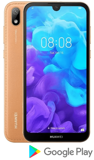 Huawei pametni telefon Y5 2019, 2 GB/16 GB, jantarno smeđi