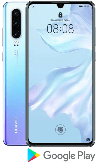 Huawei pametni telefon P30, 6GB/128GB, kristalno bijeli
