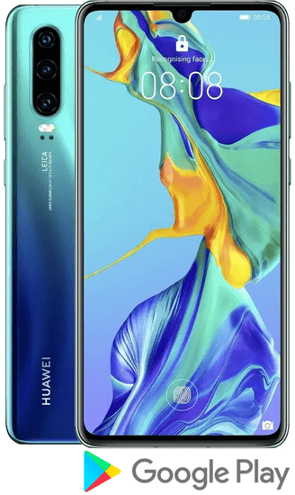 Huawei pametni telefon P30, 6GB/128GB, aurora plava