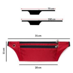 MG Ultimate Running Belt torbica za trčanje oko struka, ružičasta