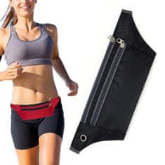 MG Ultimate Running Belt torbica za trčanje oko struka, crno
