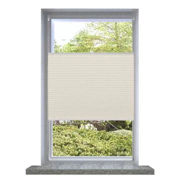 Vidaxl Krem plisirane zavjese (40x200cm)