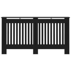 Vidaxl Pokrov za radijator crni 152 x 19 x 81,5 cm MDF