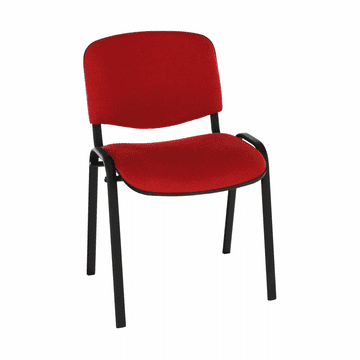 eoshop Uredska konferencijska stolica ISO NEW crveno-crna, stogiva, 110 kg, 53x58x83 cm