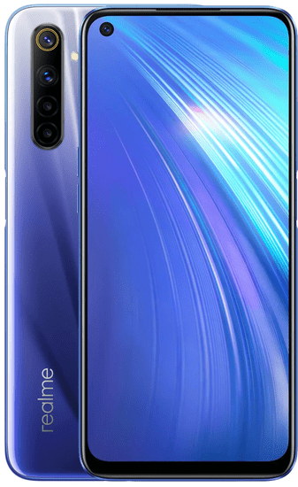 realme 6 pametni telefon, 8GB/128GB, Comet Blue