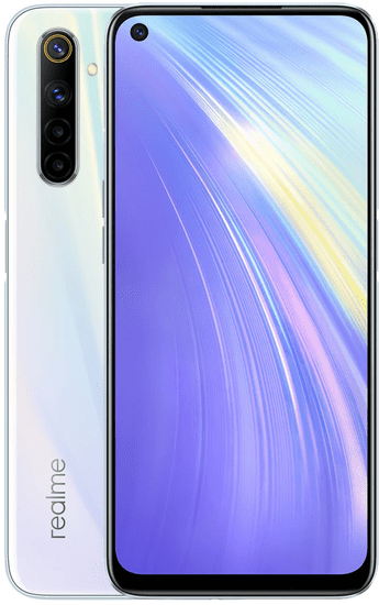 realme 6 pametni telefon, 4GB/64GB, Comet White