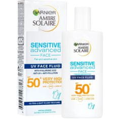 Garnier Ambre Solaire UV fluid za zaštita za lice od sunca SPF50+, 40 ml