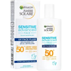 Garnier Ambre Solaire UV fluid za zaštita za lice od sunca SPF50+, 40 ml