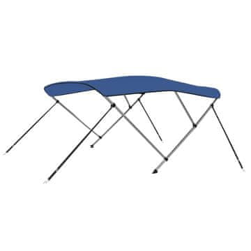 Vidaxl Tenda bimini s 3 luka plava 183 x 140 x 137 cm