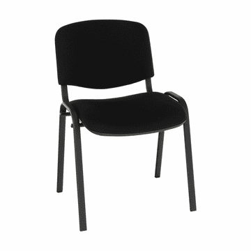 eoshop Uredska konferencijska stolica ISO NEW crna, metalni okvir, nosivost 110 kg