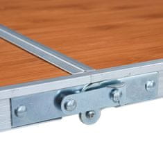 Vidaxl Sklopivi stol za kampiranje aluminijski 120 x 60 cm