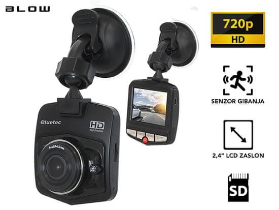 Blow Blackbox DVR F270 auto kamera, HD 720p, foto 5 MP, široki kut 140°, senzor pokreta