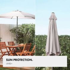 VonHaus samostojeći suncobran 2,7 m, UV 30+, siv
