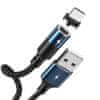 REMAX Zigie magnetski kabel USB / Micro USB 3A 1.2m, crno