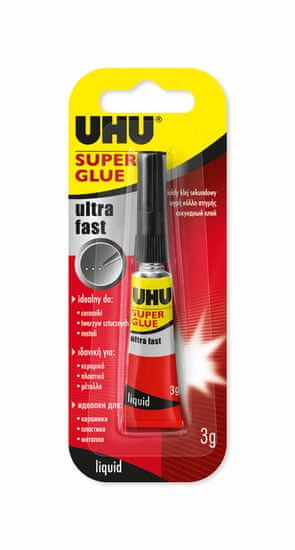 UHU Super Glue Jumbo ljepilo, sekundarno, 3 ml