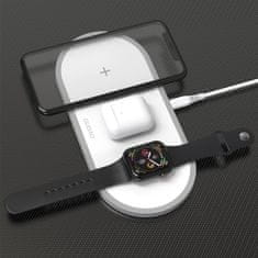 DUDAO A11 bežični punjač 3in1 na AirPods / Apple Watch / smartphone, bijela