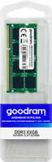 GoodRam RAM memorija, SODIMM, DDR3 4GB, PC1333 (GR1333C364L9S/4G)