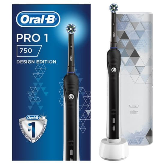 Oral-B Pro 750 Cross Action Black + putni etui