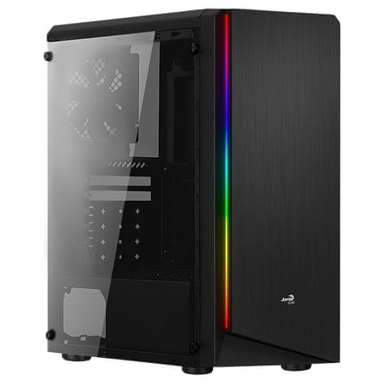 Aerocool Rift kućište, ATX/Mid Tower, bočni prozor, RGB, crno