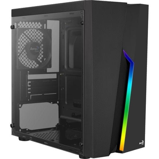 Aerocool Bolt Mini kućište, mATX/Mini Tower, bočni prozor, RGB, crno
