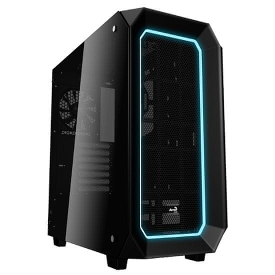 Aerocool P7-C0 kućište , ATX/Mid Tower, bočni prozor, RGB, crno