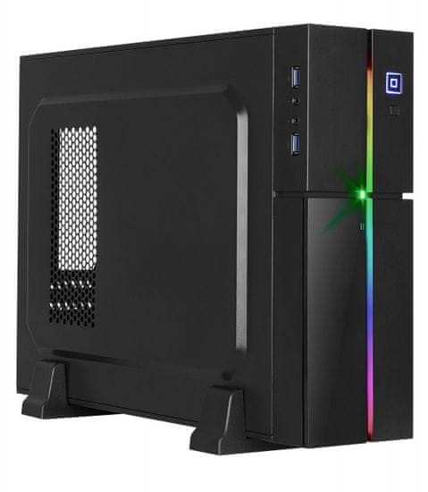 Aerocool Playa Slim kućište, mATX/Slim Tower, RGB, crna