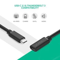 Ugreen nastavak USB-C na USB-C 3.1, 0,5m