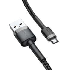 BASEUS Cafule kabel USB / Micro USB 2A 3m, crno/siva