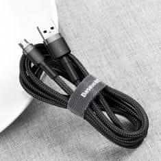 BASEUS Cafule kabel USB / Micro USB 2A 3m, crno/siva