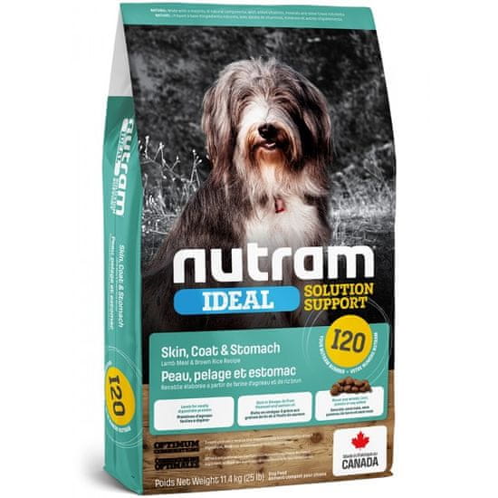 Nutram Ideal Sensitive Dog hrana za odrasle pse s osjetljivom probavom, 11,4 kg