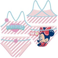 Disney Minnie dvodijelni kupaći kostim za djevojčice, roza, 98-104