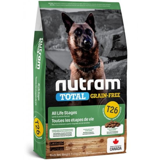 Nutram Total Grain Free Lamb, Legumes Dog hrana za osjetljive pse, 2 kg