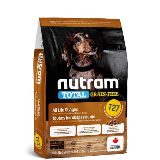 Nutram Total Grain Free Small Breed Turkey Dog hrana za odrasle pse manjih pasmina, 2 kg