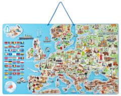 Woody magnetska karta Europe, društvena igra