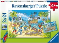 Ravensburger 050895 Slagalica Pirati, 2x 24 delov