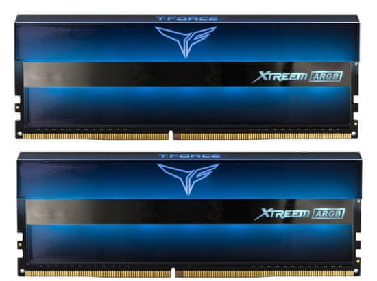 TeamGroup XTREEM ARGB memorija (RAM), 16 GB (2x8GB), DDR4, 3600 MHz, CL18 (TF10D416G3600HC18JDC01)