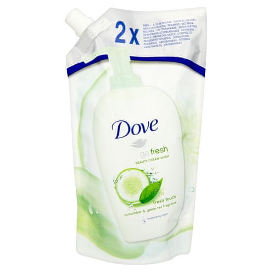 Dove Go Fresh Beauty Cream tekući sapun - refil, Cucumber & Green Tea, 500 ml