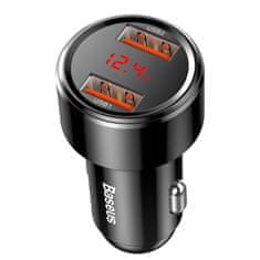 BASEUS Magic Series auto punjač 2x USB QC3.0 6A, crno