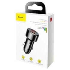 BASEUS Magic Series auto punjač 2x USB QC3.0 6A, crno