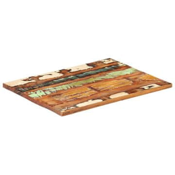 Vidaxl Pravokutna stolna ploča 60 x 80 cm 25 - 27 mm obnovljeno drvo