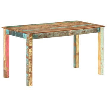 Vidaxl Blagovaonski stol od punog recikliranog drva 140x70x76 cm