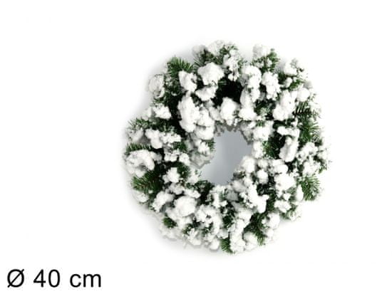DUE ESSE Božićni snježni vijenac, Ø 40 cm