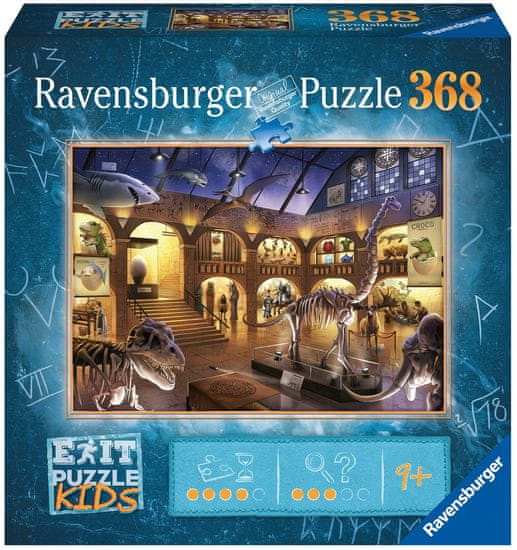 Ravensburger slagalica 129256 Exit KIDS: Noć u muzeju, 368-dijelna