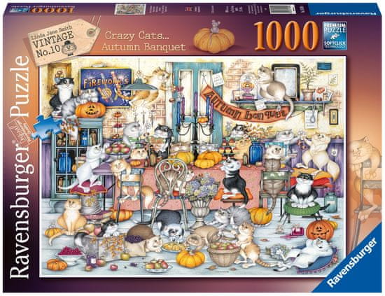 Ravensburger slagalica 165094 Sretne mačke, jesenski odmor, 1000 komada