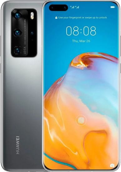 Huawei P40 GSM telefon, 128 GB/8GB, siva