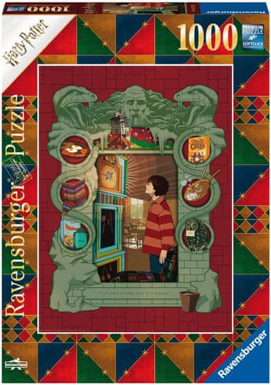 Ravensburger Puzzle 165162 Harry Potter Obitelj Weasley, 1000 komada