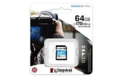 Kingston Canvas Go! Plus SD memorijska kartica, 64 GB