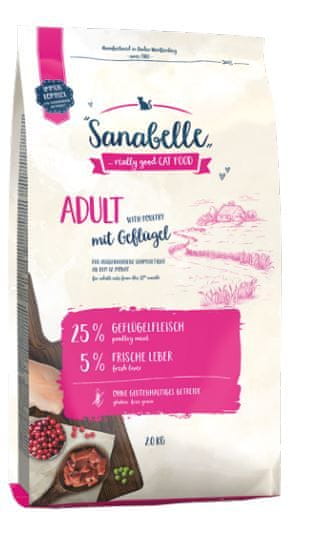 Sanabelle Adult suha hrana za odrasle mačke, perad, 2 kg