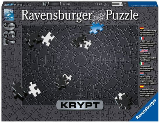 Ravensburger Puzzle 152605 Kripta - Black, 736 dijelova